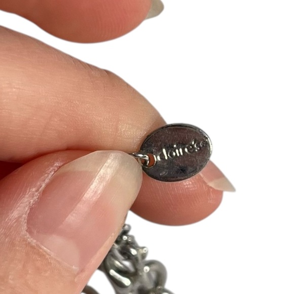 🍬7 for $15🍬 Claire’s Silver Tone Zebra Print Heart Friends Bracelet CC - Picture 2 of 3